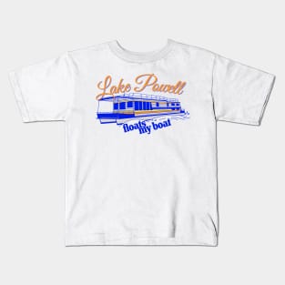 Lake Powell floats my boat Kids T-Shirt